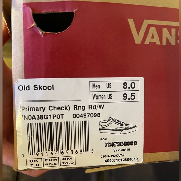 Vans red checkered - Picture 6 of 6